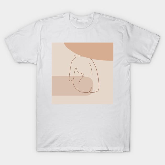 line art abstract T-Shirt by NJORDUR